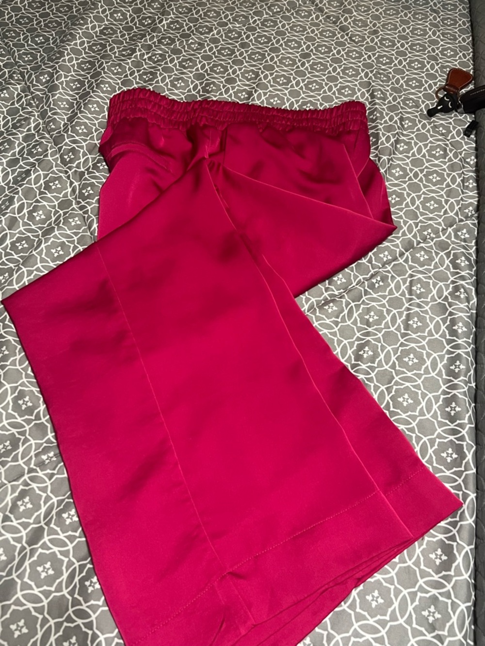 a new day Wide Leg Pants in Bright Fuchsia Pink
